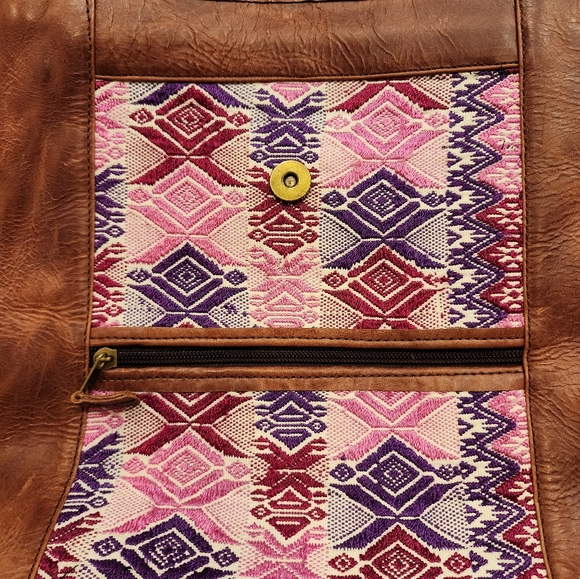 Real Leather UTZ KEM mini back pack boho style - Picture 2 of 6